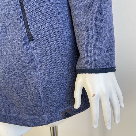 L.L.Bean Sweater Fleece Jacket Coat Long Hoodie Size Small Cozy Comfy Casual - Picture 4 of 13